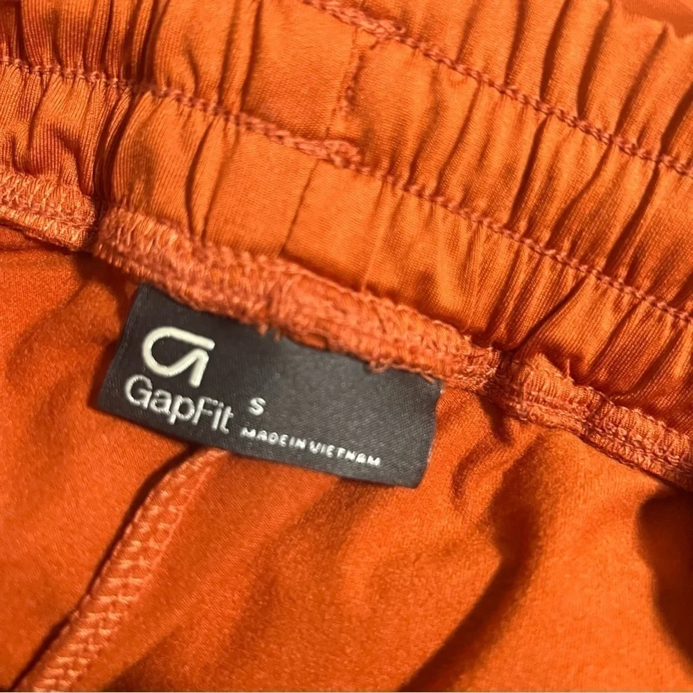 Gap Fit Boys Small Burnt Orange Track Jogger Set with Pockets and Drawstring EUC